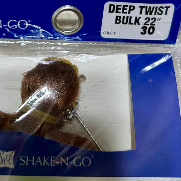 FreeTress Synthetic Hair Crochet Braids Deep Twist 22". Color 30. 2-pack bundle - Picture 6 of 6